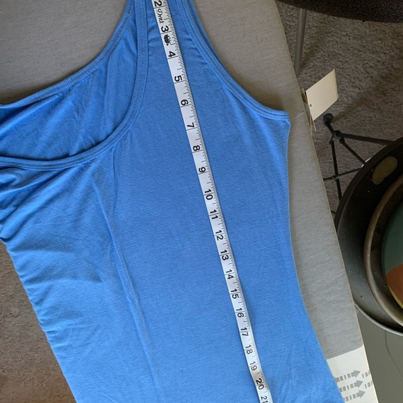 Blue SUPER SOFT Tank Top by Body Bark Made in USA, Size Large MICROMODAL Fabric - Picture 8 of 8